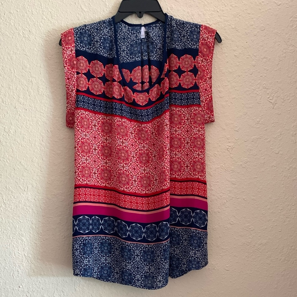 Red white blue top